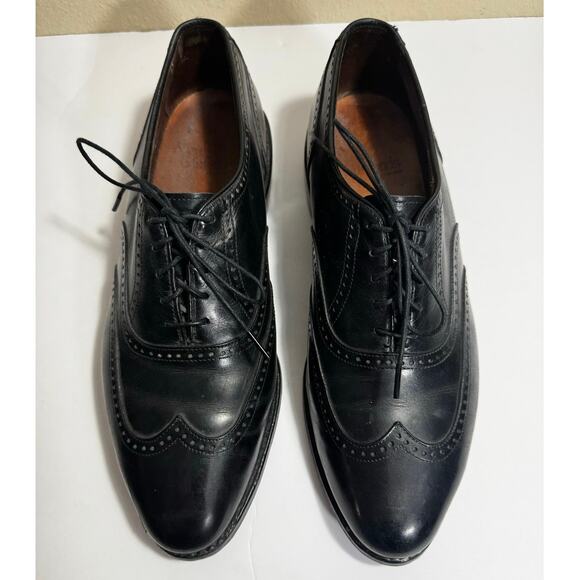 EUC Allen Edmonds Men\'s Marlow Black Wingtip Dress Shoes - Size 8 main image 8